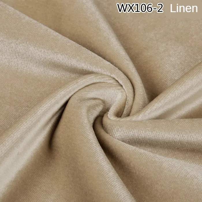 Thickened Plain Golden Velour Fabric By Meter for Curtains Tablecloth Sewing High-grade Luxury Soft Velvet Textile Skin-friendly