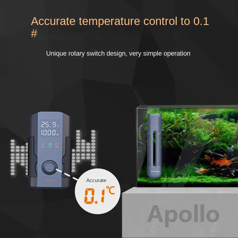 Imagem -04 - Yifang 220v Apollo Aquecimento Haste Inversor Tanque de Peixes Termostato Automático Aquário Tartaruga Tanque de Mar Aquecimento Controle de Temperatura