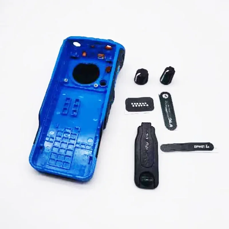 Set Front Cover Case Housing w/ Volume Channel Knobs for Motorola DGP8050EX DGP8050-EXTREME Two Way Radio Walkie Talkie