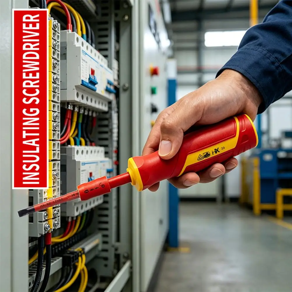 Isolierter Schraubendreher-Satz 10 in 1, magnetische austauschbare Bits, Kreuzschlitz, Schlitz, Elektriker-Handwerkzeug-Reparaturset – Detail 11