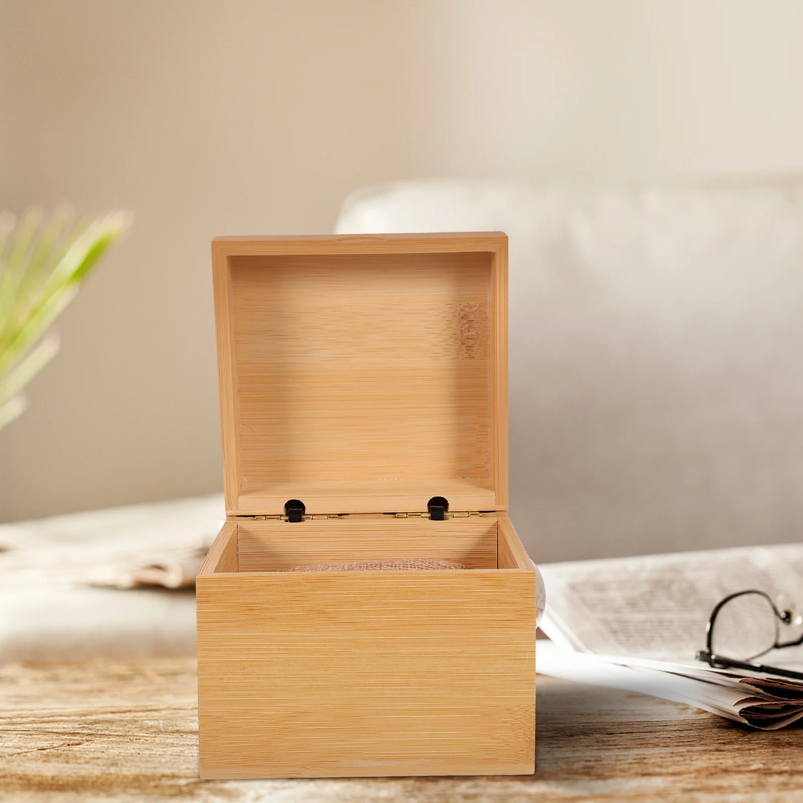 

Bamboo Display Packaging Organizer Holder Showcase Packaging Watch Box Simple Elegant Gift For Men Women Watch Box