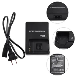 MH24 Camera Battery Charger For-Nikon MH-24 Mh24 EN-EL14 P7000 P7100 D5200 D5100 D3100 D3200 EN-EL14 Lithium Battery