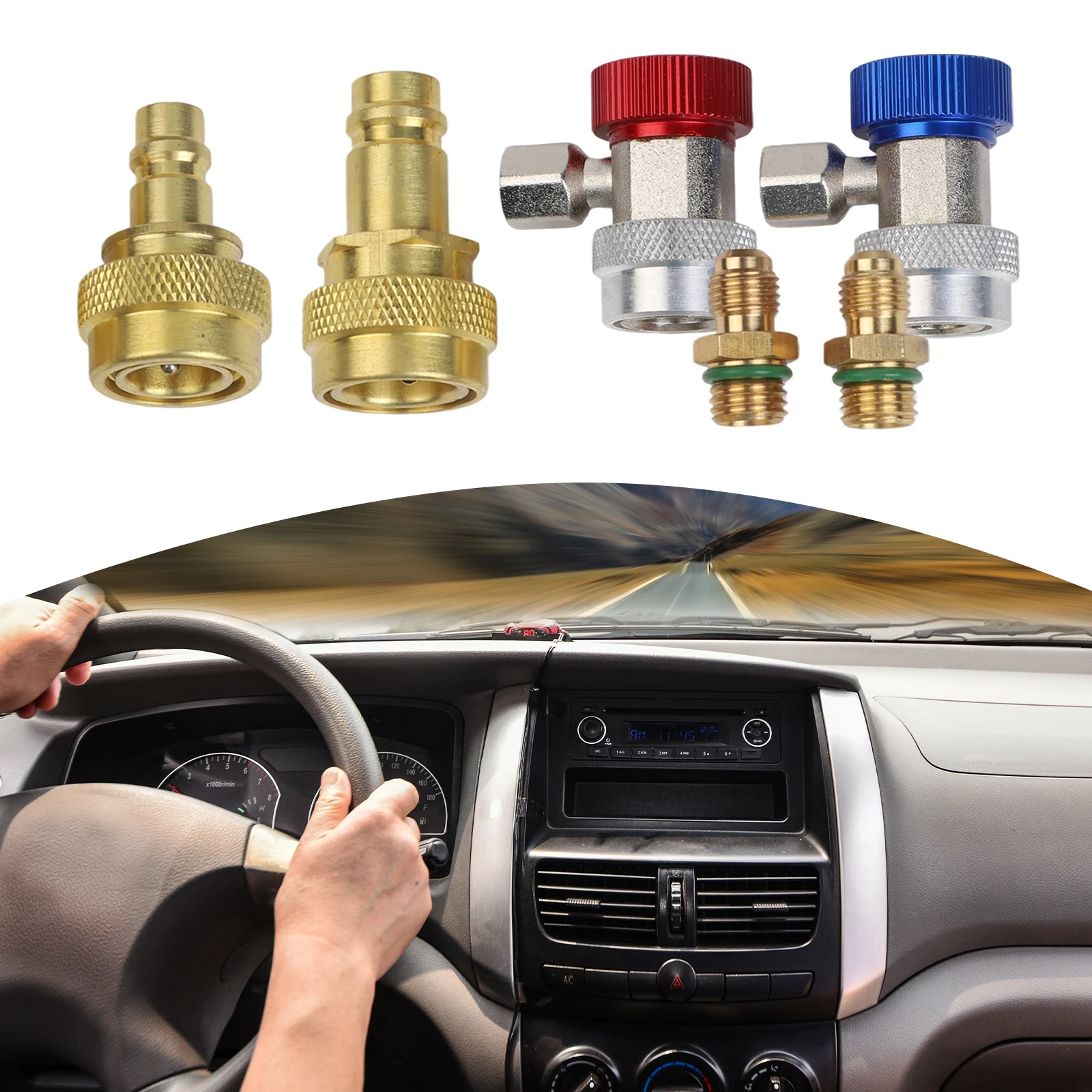 Non-Slip Grip Manual Connector Tool Adjustable Body Design Efficient Workflow Enhancement To for r1234yf Automotive for service