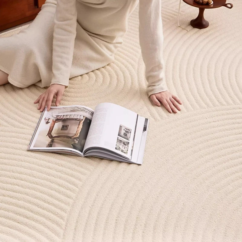 

Living room carpet cream wind leave-in can be wiped light luxury high sense no care floor mat