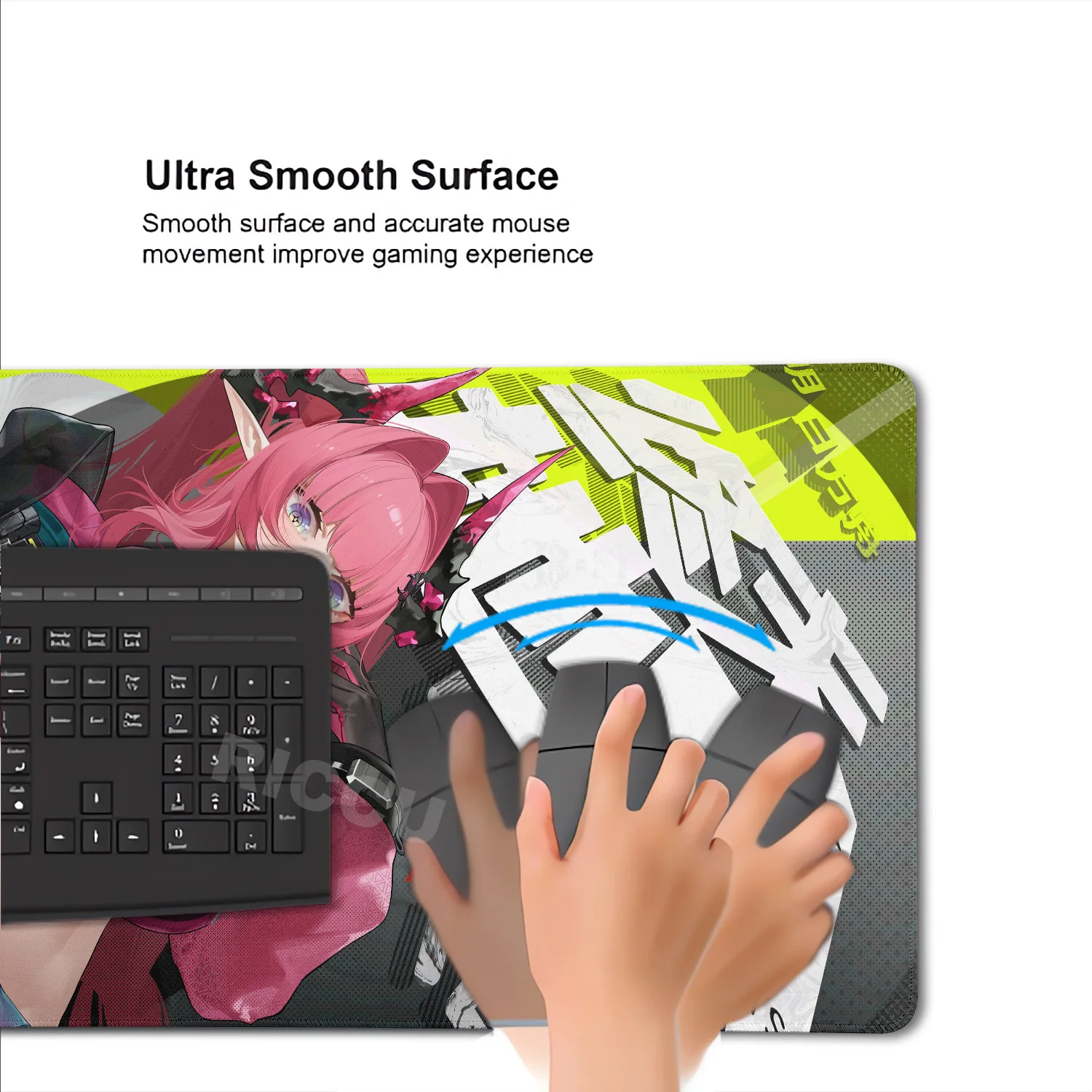 Podkładka pod mysz XXL Game Arknights Endfield Yvonne, antypoślizgowa gumowa mata dla graczy, podkładka na biurko, duża ochronna podkładka pod laptopa do biura. — zdjęcie produktu 6