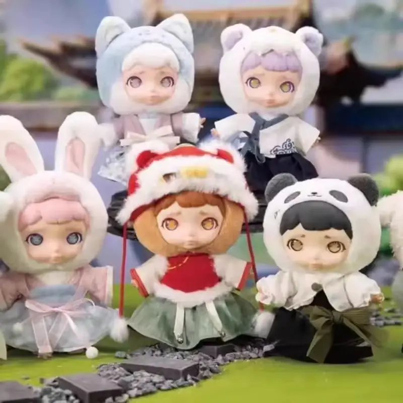 

Новинка в наличии, модная кукла Laura Jiuzhou Spirit Beast, серия животных, виниловая лицевая слепая коробка, кукла, тигр, кролик, панда, кулон, кукла, подарок для девочки