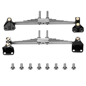 Metal ön arka süspansiyon yaprak yay plakası, yaylı askı 1:14 Tamiya RC kamyon SCANİA-vabis 770S R620 VOLVO, BENZ, adam, araba, 1 çift Yolda kupa için 6 büyük satış-no. 6