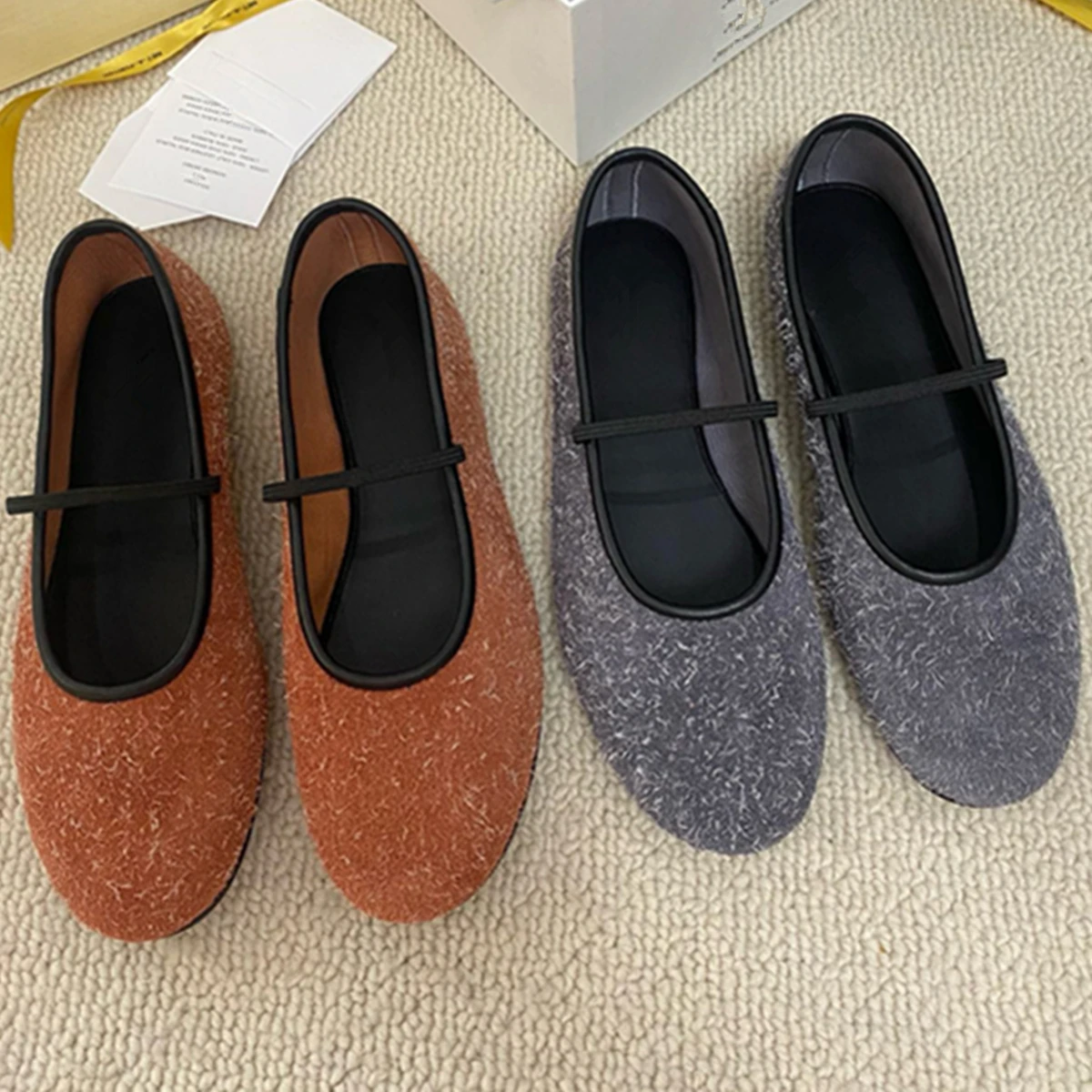 

Maxdutti 2025 SS Minimalist Genuine Leather Top-quality Flat Shoes Vintage Round Toe Elegant And Soft Ballet Shoes Loafers