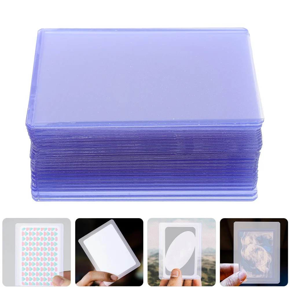 

30Pcs Plastic Card Sleeves Waterproof Game Cards Protector for Baseball Basketball Card Storage Hard Case Protective Sleeve