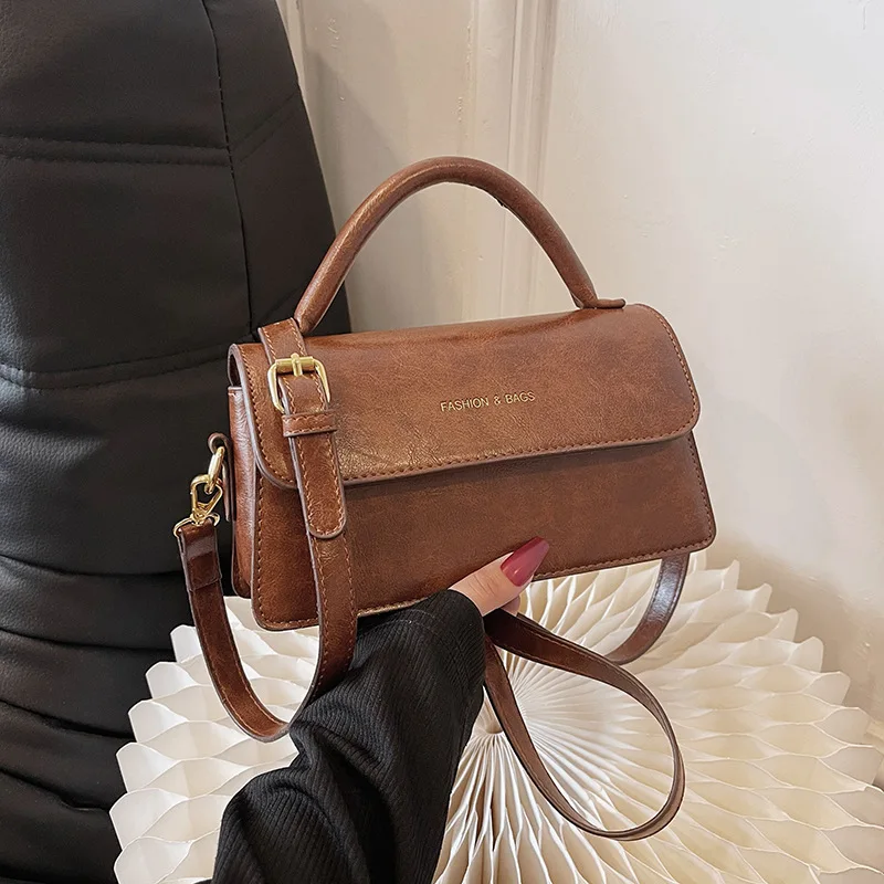 

2025 Korean Style Shoulder Bag - Women's Layered Crossbody Purse, Fashionable Square Handbag