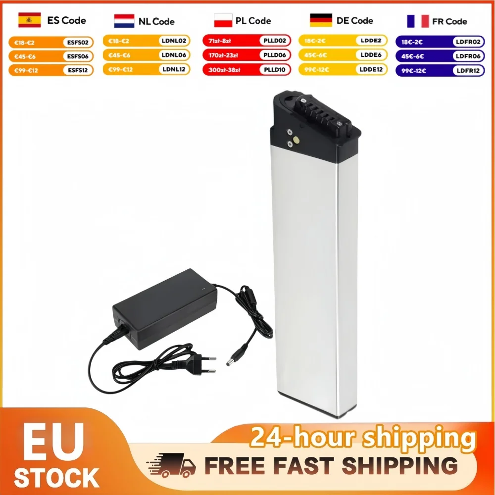 Image of DCH‑006 48V Faltbares E-Bike Lithium-Akku 10,4Ah 12,8Ah 14Ah 750W 1000W Ersatzakku für Elektrofahrräder wie Samebike LO26 20LVXD MX01 LAFLY X3 JINGHMA R7 R5