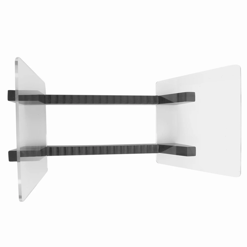

B50B-2X Vinyl Record Storage -Vinyl LP Record Rack 13.7 Inches Long -Vinyl Record Holders (Black)