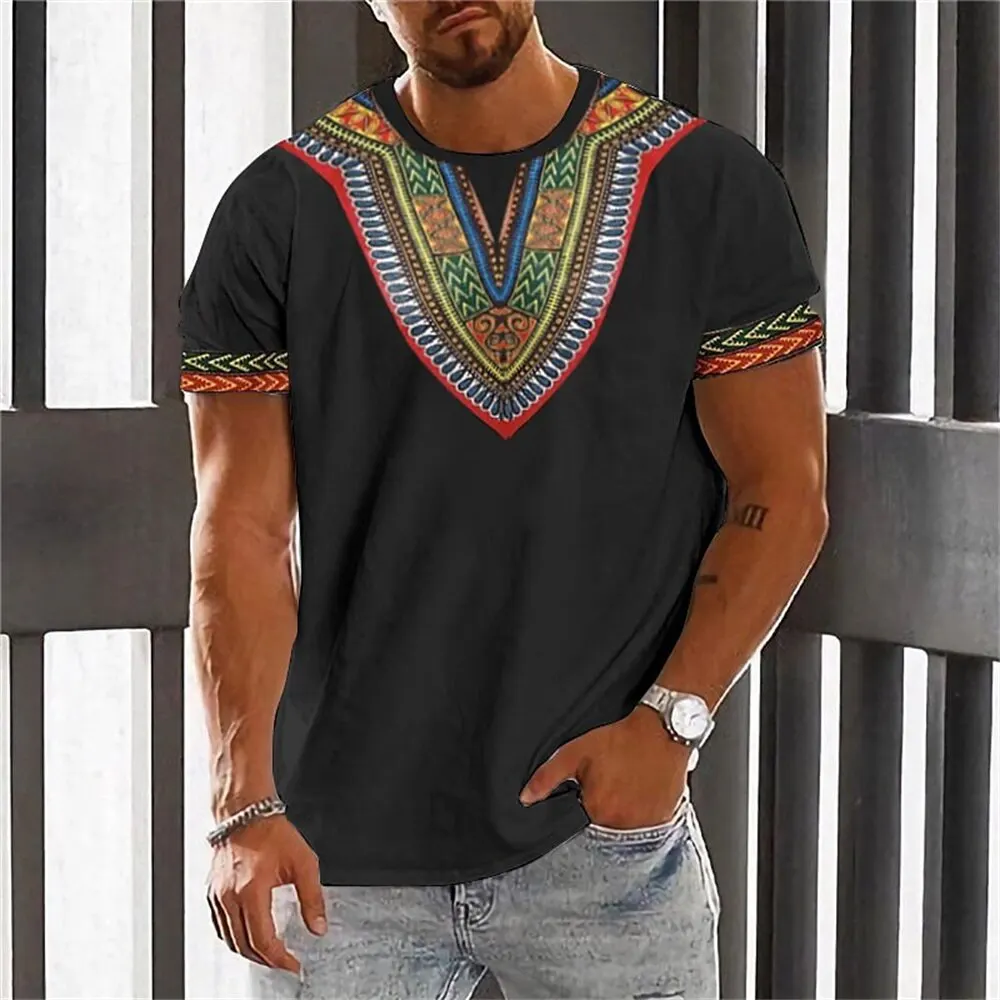 Africa Ethnic T-Shirts African Dashiki 3D Printed Men Women Fashion Streetwear Oversized Short Sleeve T Shirt Tees Tops Clothing