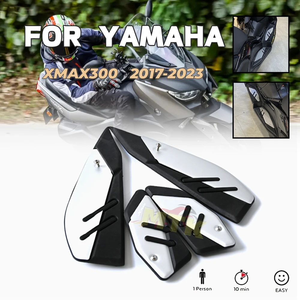 

For Yamaha XMAX125 XMAX250 XMAX300 400 2017-2023 New Foot Pegs Motorcycle Plate Skidproof Pedal Plate Footrest Footpads