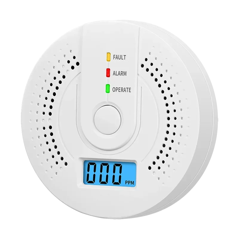 Independent CO Alarm Sensor Carbon Monoxide Alarm Detector High Sensitive Warning LCD Display CO Alarm With UL2034