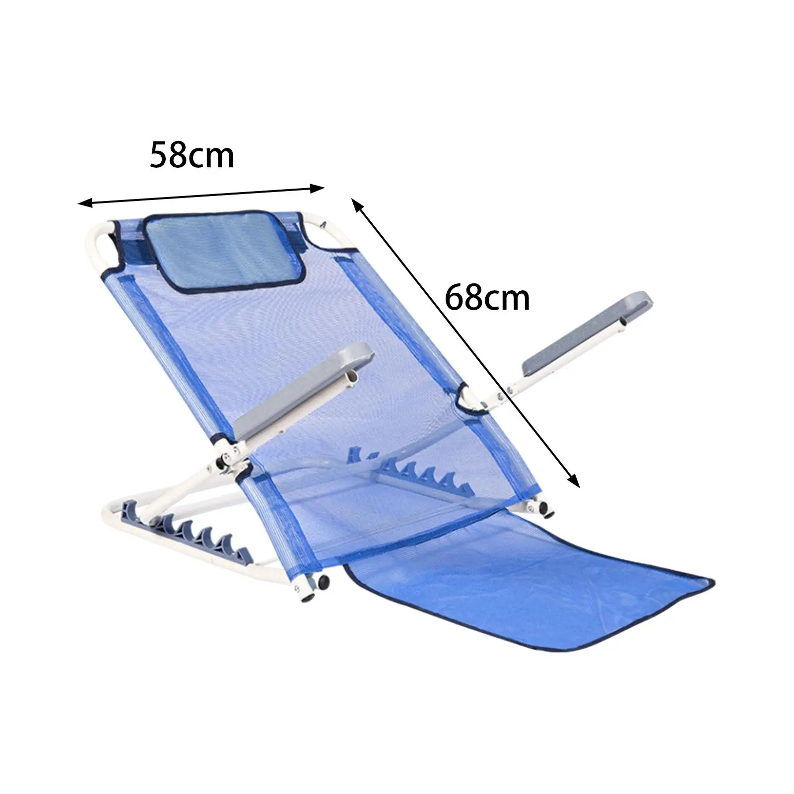 Back Rest Folding Chair Low Seat Camping Chairs Bleacher Cushion Seat Pad Stadium Chairs for Adults Adjustable Bed Backrest