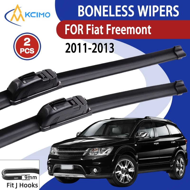 Lâminas de limpador tipo U sem riscos HD 24 "+ 18" Design sem moldura Fácil instalação para Fiat Freemont 2011-2013