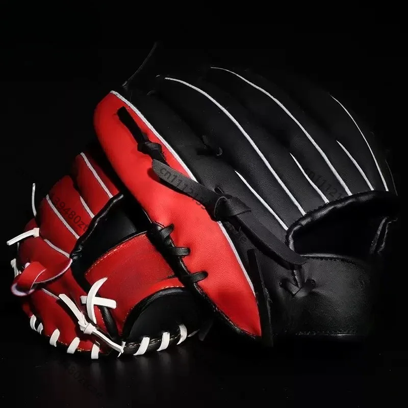 Imitation Cowhide Baseball Glove Thickened Infield Mitt for Kids Teenagers Adults Training Competition
