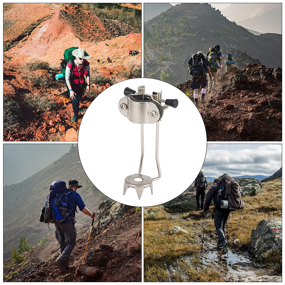 Trekking Poles Crampons Walking Sticks for Men Cane Tip Ice Sports Aluminum Alloy Tool Climbing Supply Travel Snow