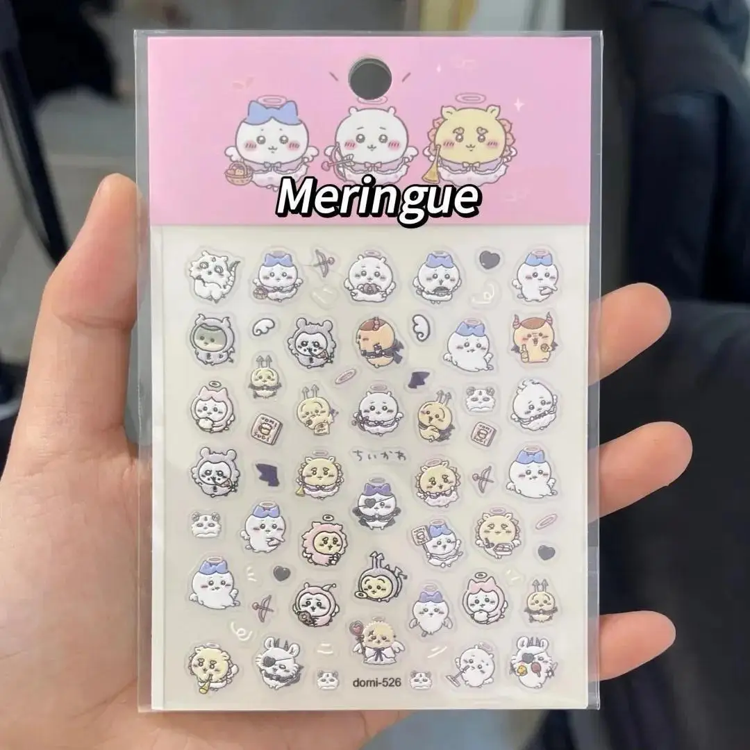 Yiji 3D-geprägte Nagelaufkleber, niedliche Usagi Hachiware, hochwertige Yiji-Aufkleber für Nageldesign, Scrapbooking und DIY-Projekte – Detail 7