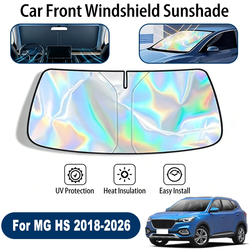 

Windshield Sun Shade For MG HS 2018-2026 Foldable UV Reflective Front Window Sun Protection Cover Accessories