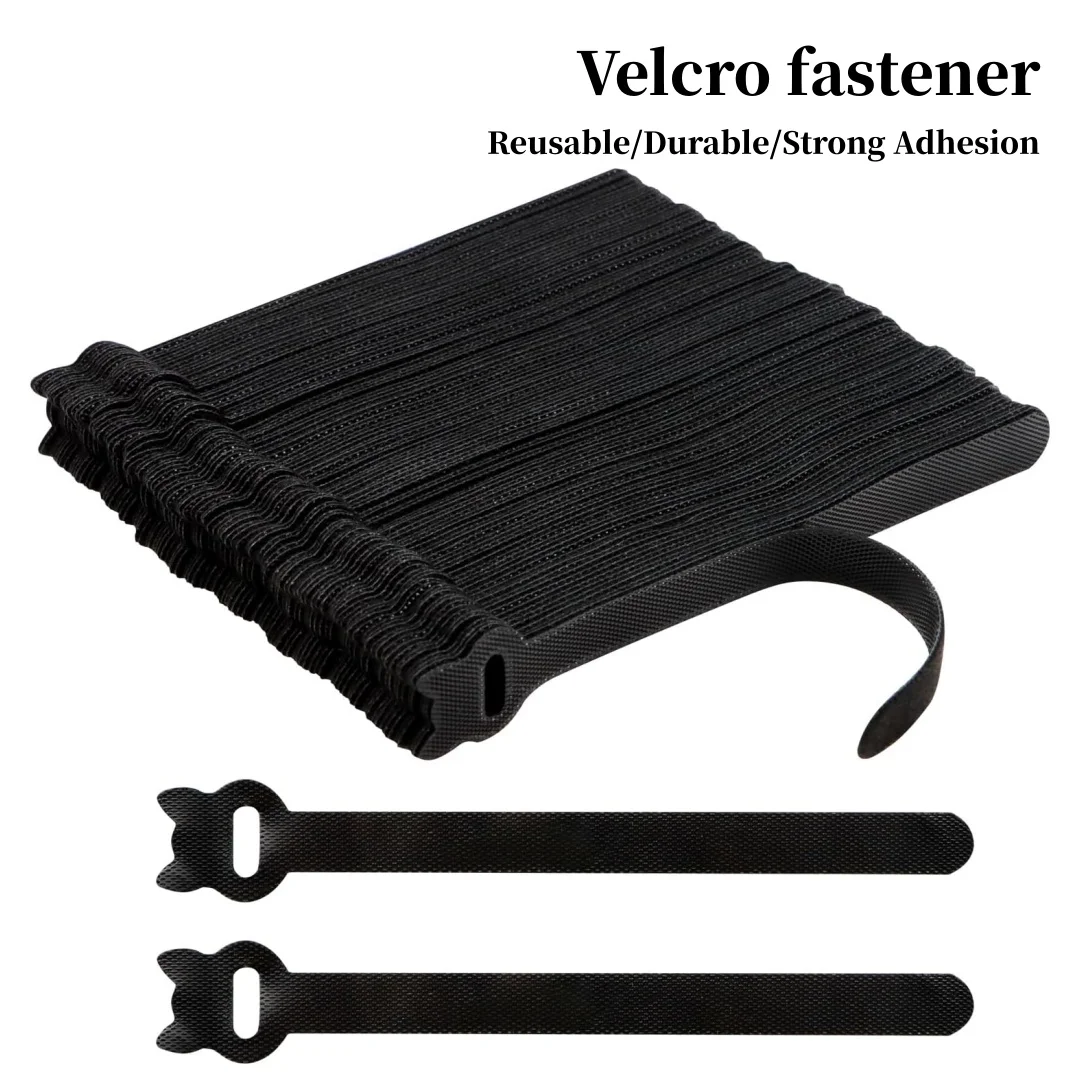 Cable ties, reusable multi-color cable ties, wire ties, cable managers, cable managers, adjustable cable managers，100 pieces