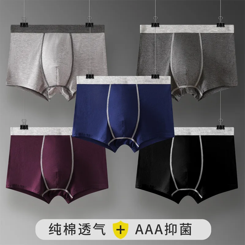 2Pcs/Set Men's Panties Modal Seamless Breathable Briefs Comfortable Loose fitting boxers boxershorts men underwear lingerie