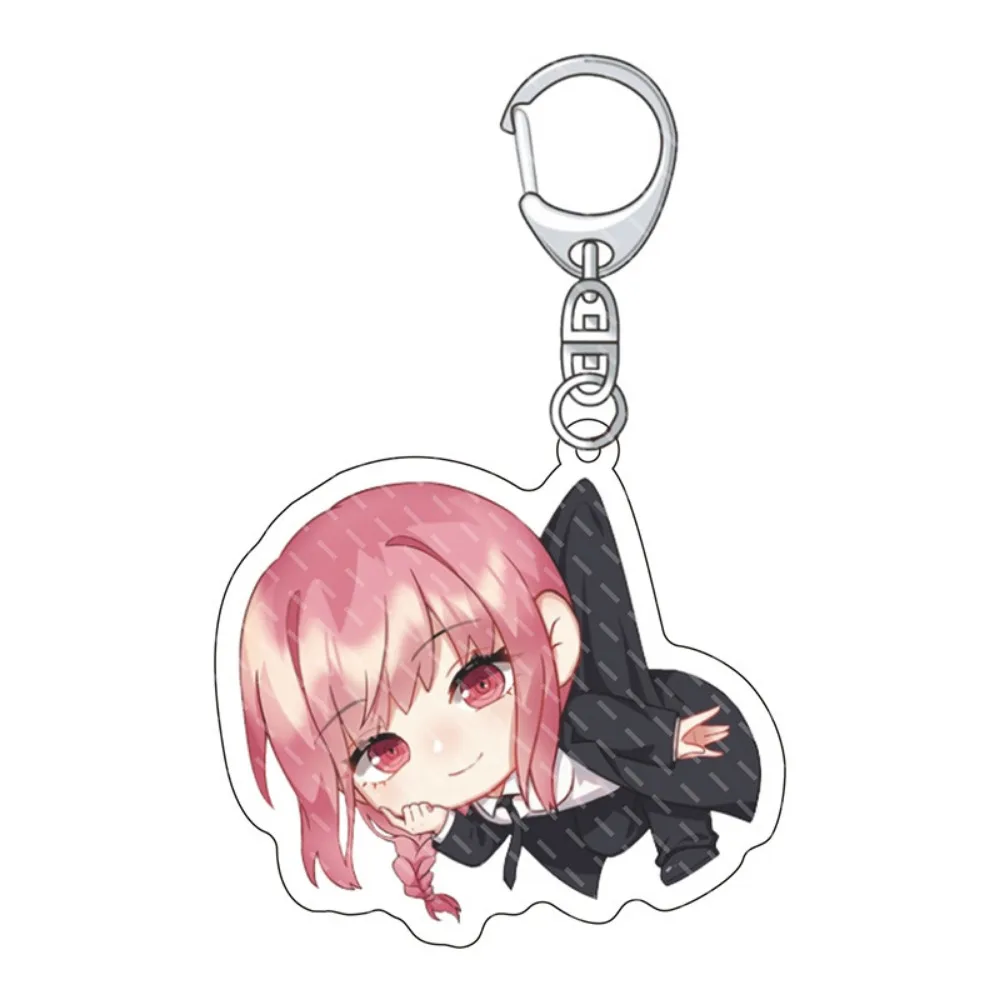 Simple New Manga Chainsaw Man Series Keychain Car Keychain Anime Characters Acrylic Cartoon Cute Key Ring Couple Gift Pendant