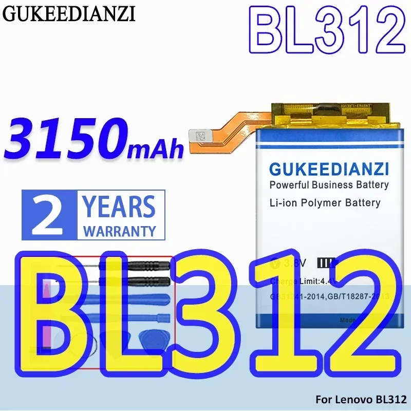 

BL312 3150mAh For Lenovo Legion Duel Legion Pro L79031 Mobile Phone Battery High Capacity