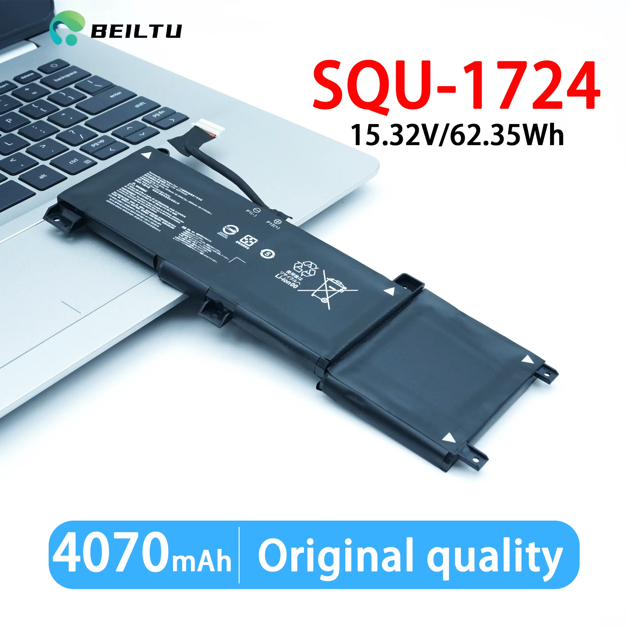 Baterai Laptop SQU-1724 62,35Wh untuk AORUS 15-XA 15-WA 15-W9 15-SA 15 X9 untuk GIGABYTE THUNDEROBOT 911 Quanta SQU-1723