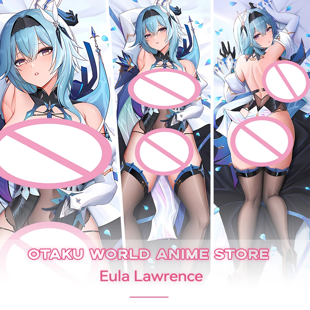 

Eula Lawrence Dakimakura Anime Otaku Genshin Impact Game Hugging Body Pillow Case Throw Pillow Cover Peachskin Bedding Decor