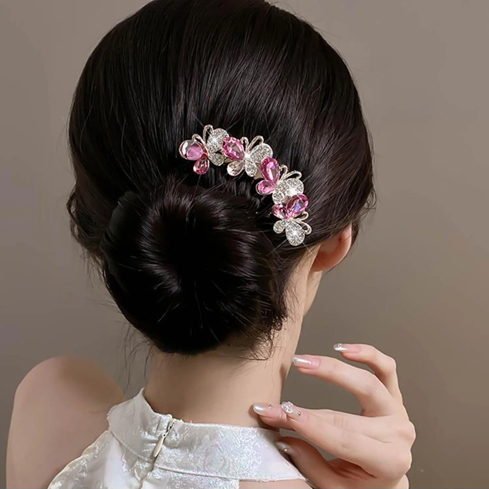 Moda metal em forma de u vara de cabelo para mulheres meninas simples pérola grampo de cabelo pinos bun maker ferramentas penteado acessórios para o cabelo