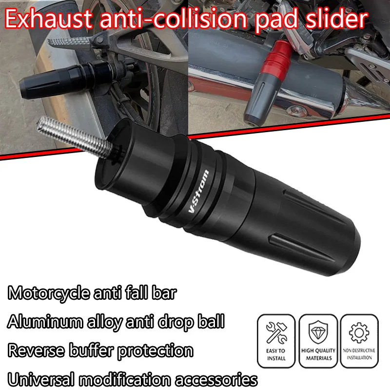 

For V-Strom V-Strom650 V Strom 650 Motorcycle CNC Aluminum Exhaust Frame Sliders Crash Pads Falling Protector NEW