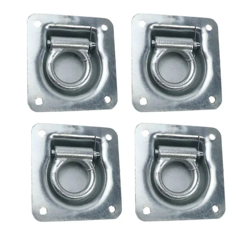 1/2/4pcs Boat Recessed Hatch Spring Loaded Pull Handle Marine Locker Flush Lifting Ring Pull Stainles Steel Deck Hatch Boat Part