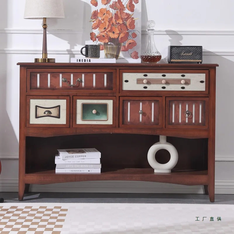 Aisle entryway cabinet modern simple living room entrance foyer cabinet solid wood master bedroom tail chest storage sideboard