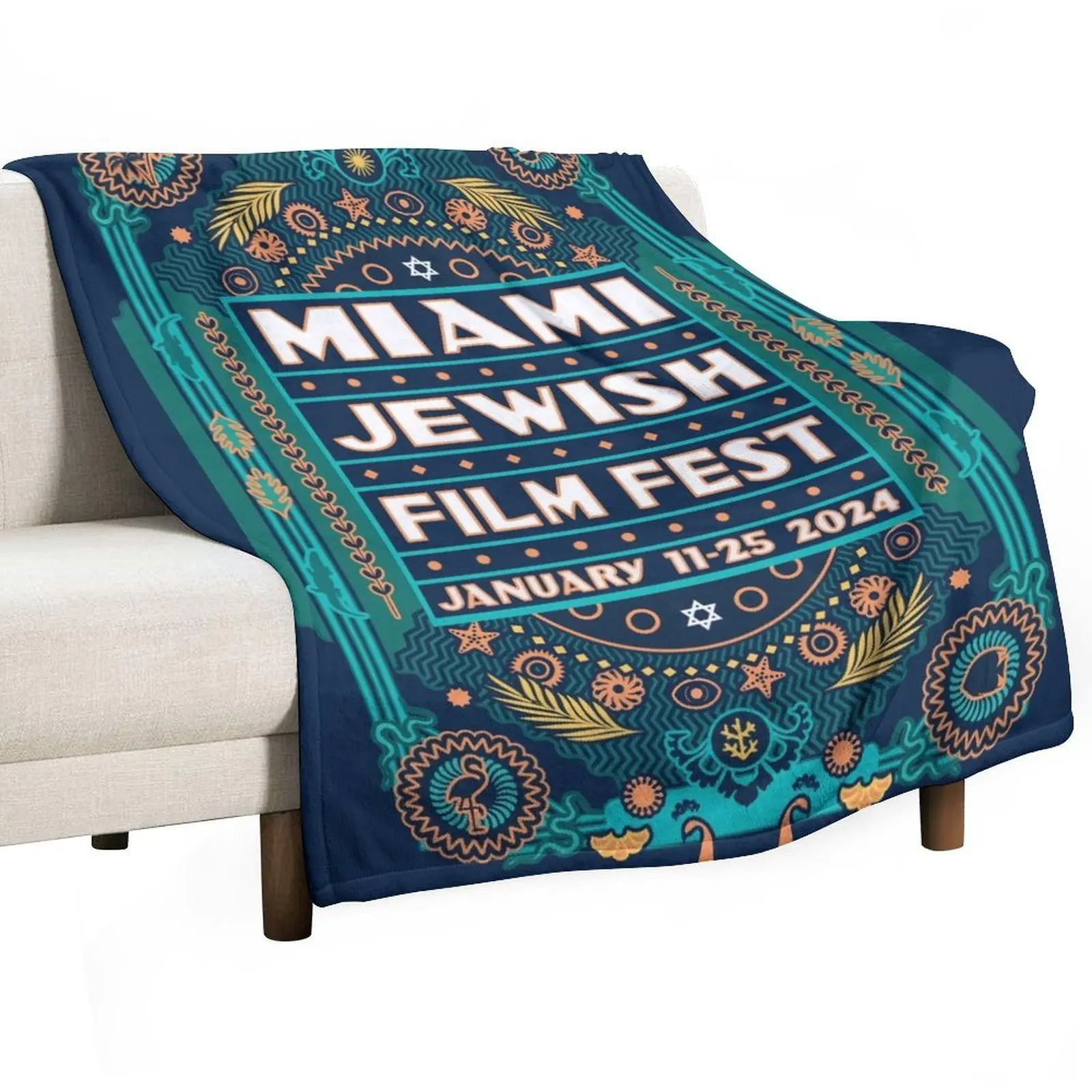 

MJFF 2024 Official Merchandise Throw Blanket Furry Blankets Sofas Of Decoration Soft Big Blankets