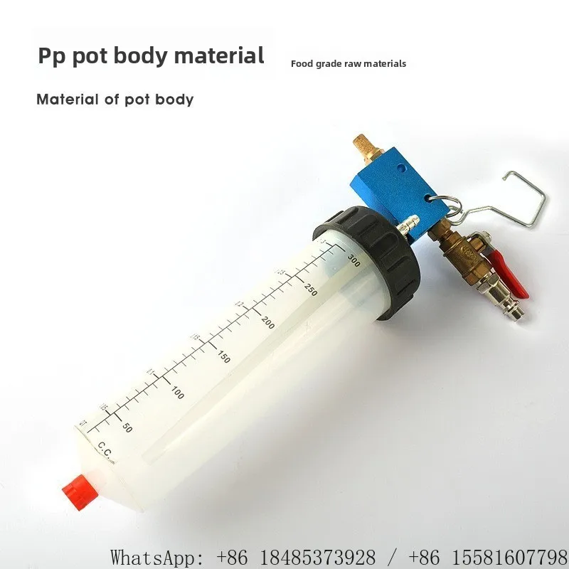 3pcs Vacuum Brake Fluid Bleeder 300CC Pneumatic Brake Oil Extractor Auto Brake Fluid Change Maintenance Tool