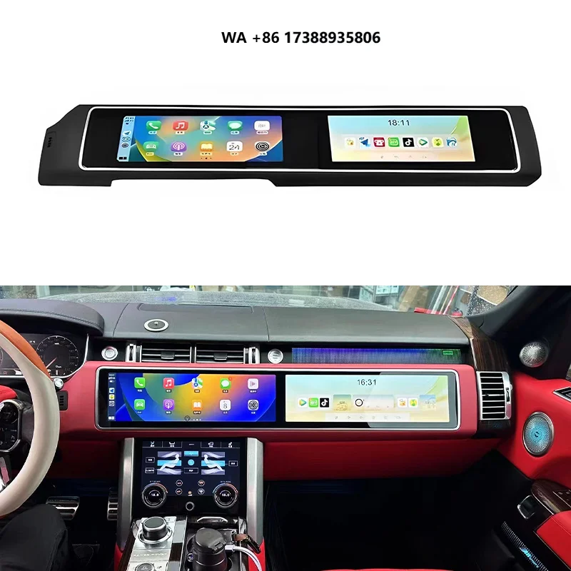 2013-2017 Car Modification and Upgrade Center Console Screen Passenger Multimedia Screen for Administrative Sports