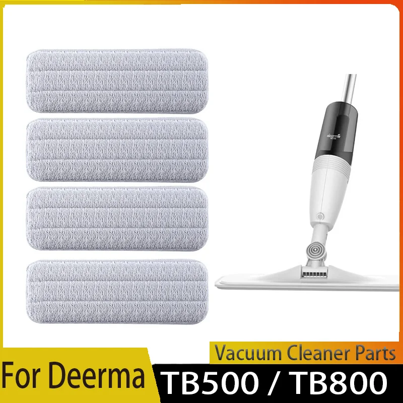 For Xiaomi Mijia Deerma TB500 TB800 Mop for Mi Mijia Water Spray Mop 360 Rotating Cleaning Cloth Head Wooden Carbon Fiber Cloth