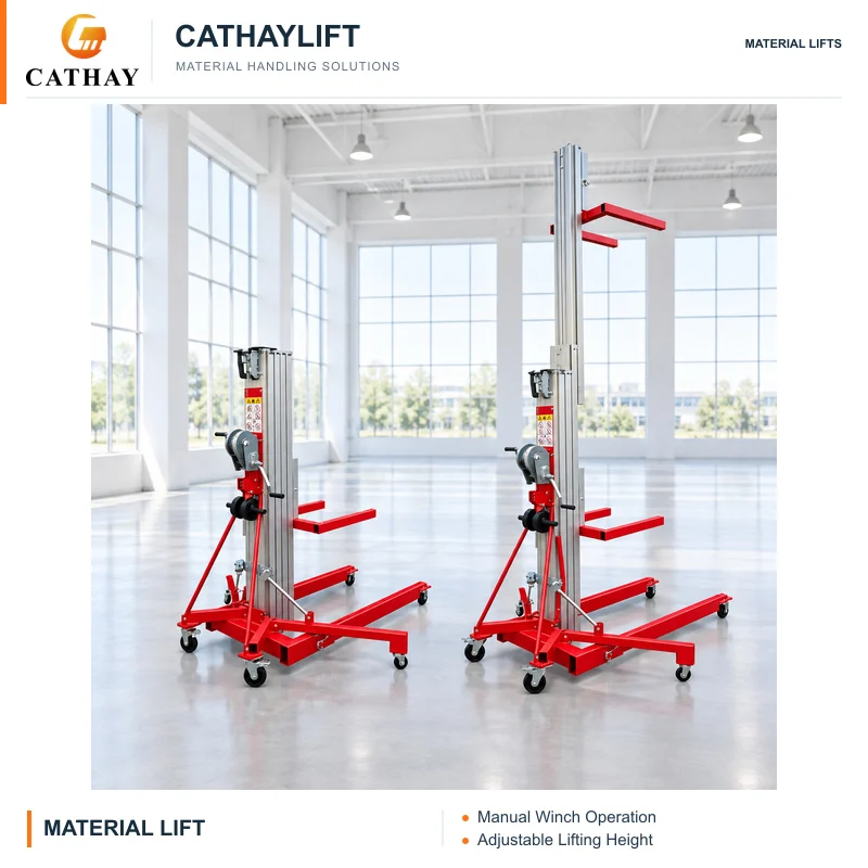 CATHAYLIFT 6.5ft Material Lift Portable Drywall Lift Panel Lift for Construction Site
