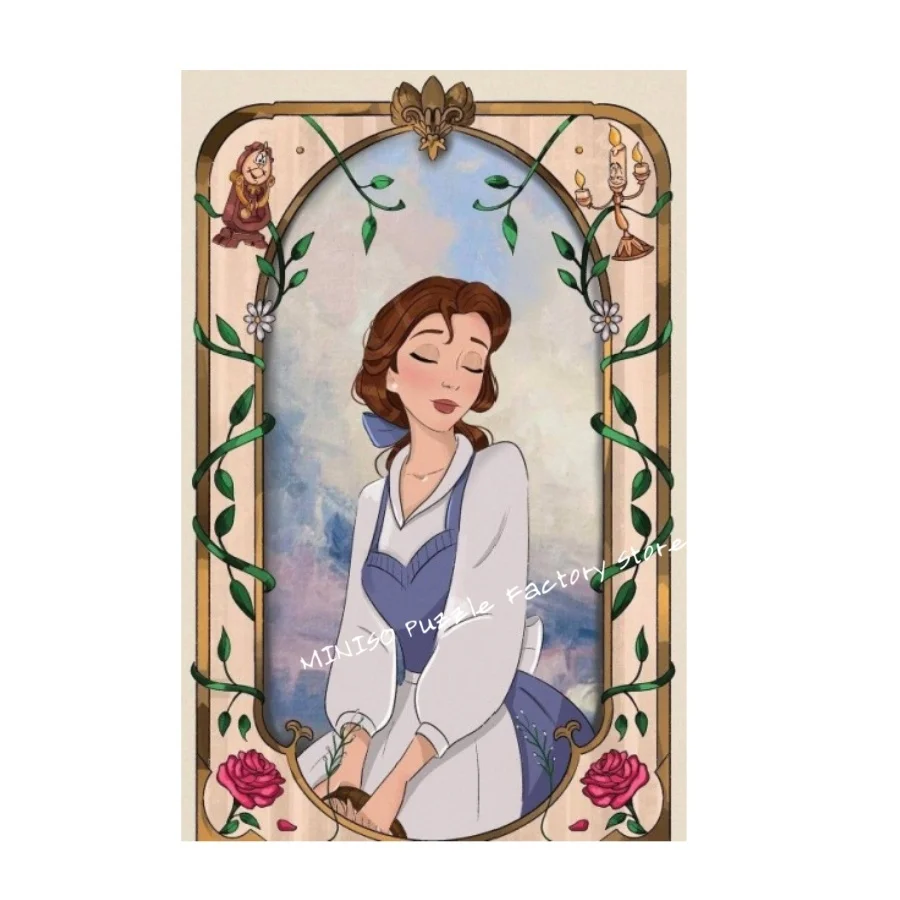 Cinderella Disney Cartoon Puzzle 108/200/300/500/1000 Teile Einteilige Holzpuzzles für Erwachsene Spielzeug Geschenke Bodenpuzzle