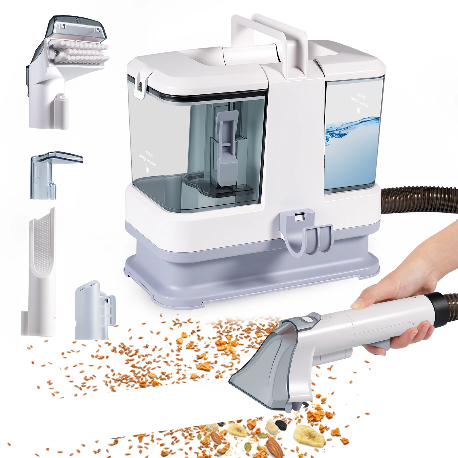 Sofa Cleaning Machine All-in-One Home Carpet and Curtain Vacuum Cleaner Multi-Surface Carpet Cleaner for Sofa Pet Bed Car