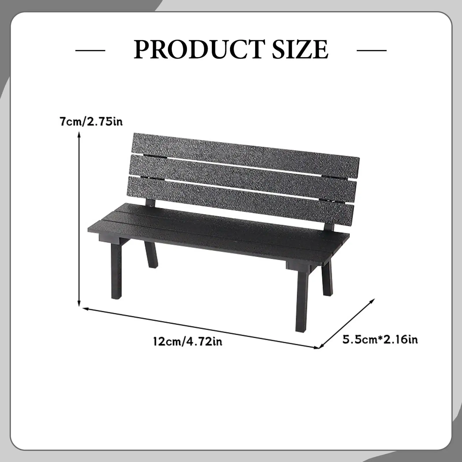 미니어처 정원 벤치 미니어처 가구 작은 공원 벤치 요정 정원용