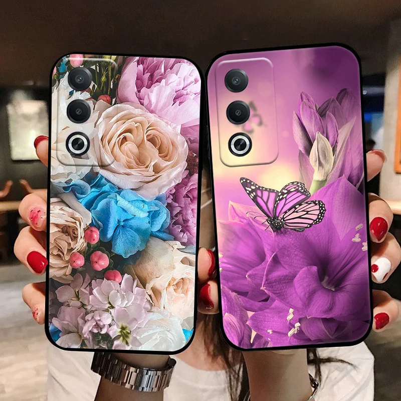 Oppo A80 5G 케이스 OppoA80 CPH2639 커버 Oppo A3 Pro 5G A3Pro CPH2665 Fundas Coque 용 소프트 실리콘 전화 케이스