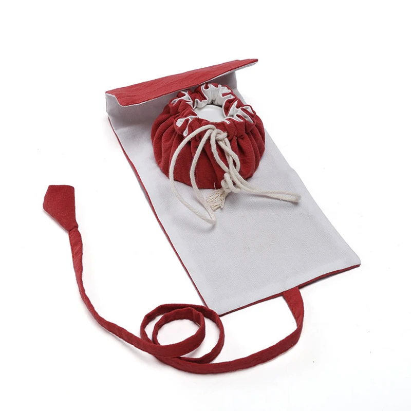 Portable Cloth Drawstring Storage Bag, Tea Set Accessories, Kung Fu Tea Cup Organizer