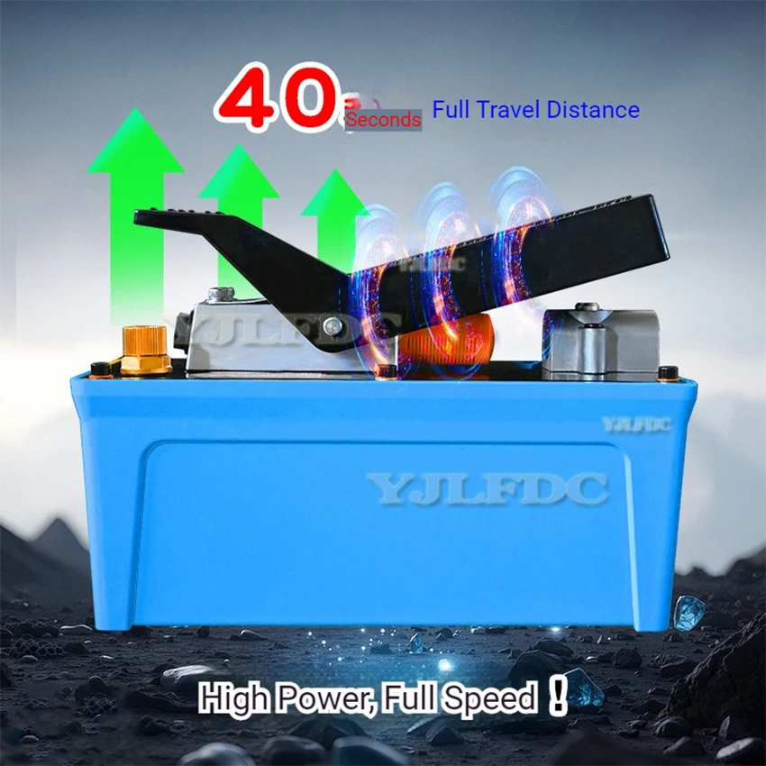 10000PSI Air Hydraulic Pump ALUMINIUM Pneumatic Hydraulic Foot Pump for Heavy Machinery Rigging & Moving Auto Repair Rigging