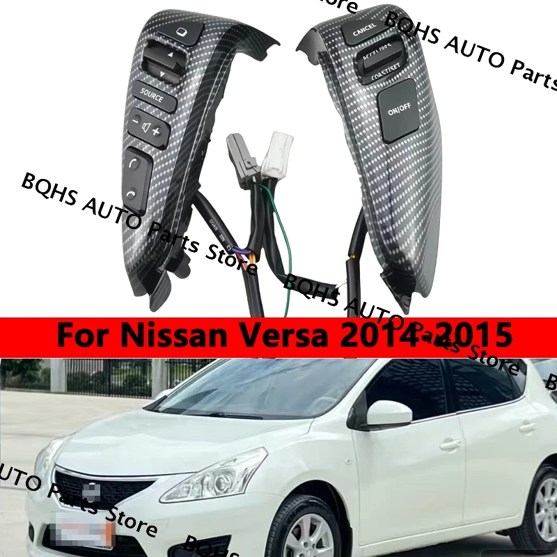 

Steering Wheel Cruise Control Switch ButtonOEM 25550-3DA6A For Nissan Versa 2014-2015