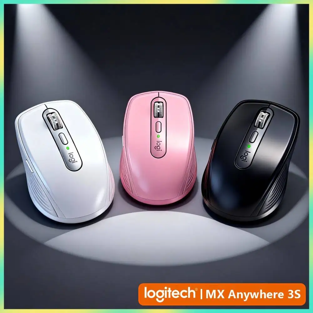 High-Performance MX Anywhere 3S - 8K DPI, Hyper-Scroll, Compact, Perfect for Camera Fair & Cashier Counter