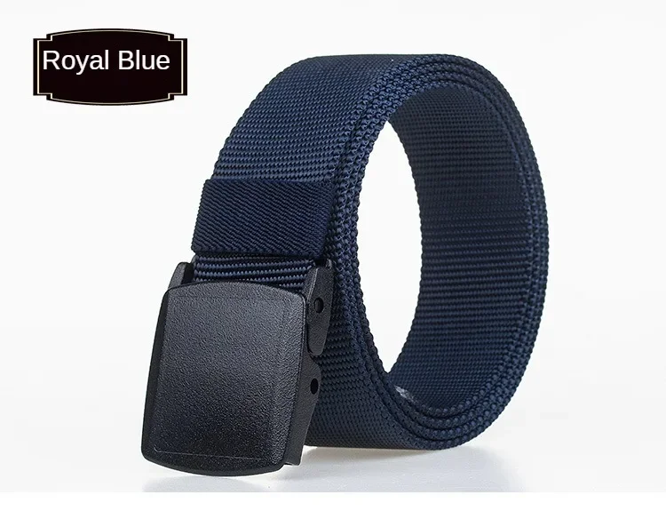 Ykk Kunststoffs chnalle Nylon gürtel für Frauen und Männer Metall freier Hüftgurt Sicherheits inspektion Student Militär Trainings gürtel für Männer – Detail 11