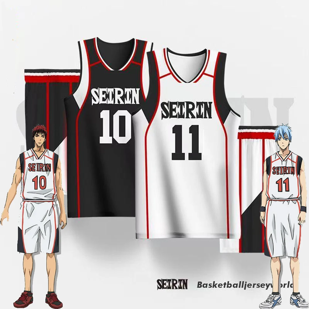 Kuroko Tetsuya تأثيري أنيمي Kuroko لا سلة تأثيري حلي شعر مستعار Kagami Taiga جيرسي سيرين كرة السلة 10 11 جيرسي ملابس رياضية